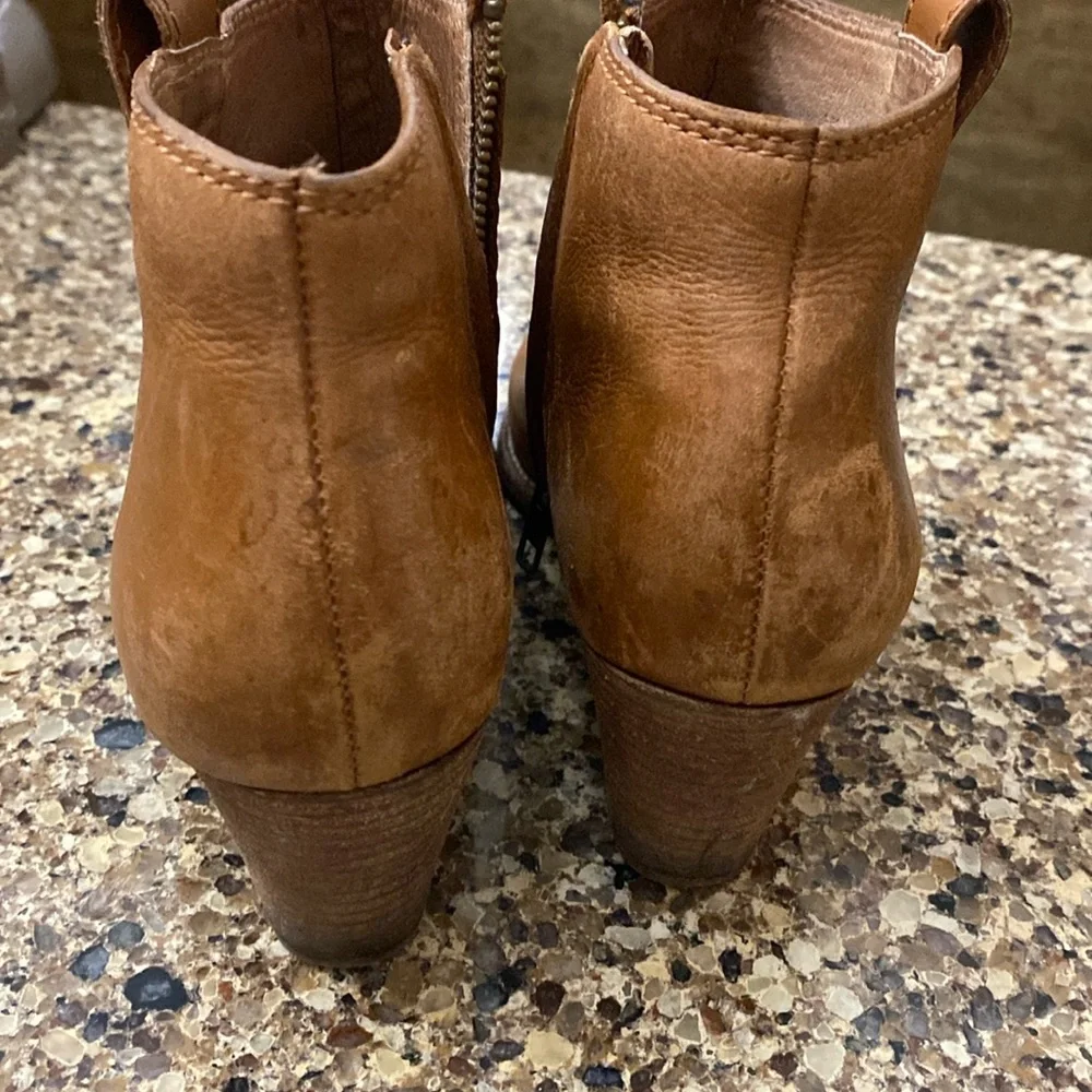 Madewell Billy Boot Size 8 Leather English Saddle Ankle F5044 - Picture 3 of 14
